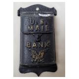 Cast Iron U.S. Mail Hanging Mailbox Still Coin