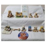 Cherished Teddies Figurines & Button Pin