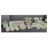 EAPG Pickle Dish, Salt Cellars, L.E. Smith