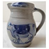 Rowe Pottery Works Stoneware Pitcher/Creamer