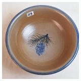 2000 Rowe Pottery Works Stoneware Pinewood Bowl
