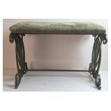 Cast Metal Vanity Bench