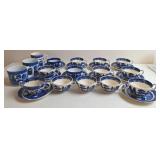 Blue Willow China Cups and Saucers