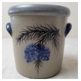 Rowe Pottery Works "Pinewood" Crock w/Handles