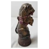 Cast Iron Circus Lion On Tub Still Bank, Antique