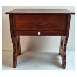 Eastlake Style Sewing Cabinet or Shoe Shine Box
