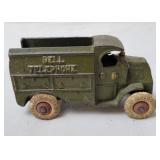 Hubley ? Cast Iron "Bell Telephone" Truck, Antique
