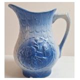 Antique Salt-Glazed Stoneware Pitcher