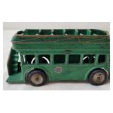 Arcade Cast Iron Double-Decker Toy Bus, Antique