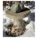 Concrete table 14in dia, 20in tall