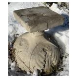 Concrete Pedestal Planter