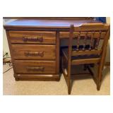 Young Hinkle Country Oak Desk & Chair