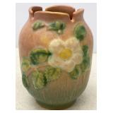Antique Roseville White Rose Vase