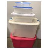 Various Size Totes with Lids