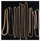 Gold tone necklaces 20-24 inches
