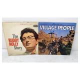 Village People & Buddy Holly Record albums