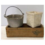 Cheese Box, Wagner Ware Cast Aluminum pot