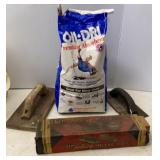 8lb Bag of Oil Dry, Folding Mitre Box & Floats