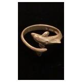 Sterling Silver Dolphin Ring