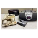 Lenox Sound Portable Stereo, GE AM/FM Radio