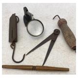 Calipers, Scale, Magnifier