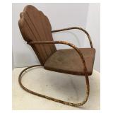Vtg Metal Childï¿½s Spring Chair