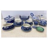 Blue Willow Tea Set Pieces