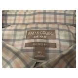 2 Long sleeve men's shirts, Ralph L.,& Falls Creek