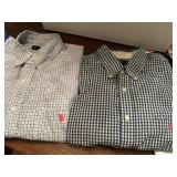 2 Ralph Lauren mens short sleeve shirts sz.  XLT