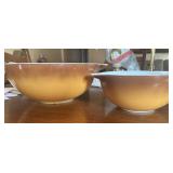 Pyrex Old Orchard  mixing bowls, 2, vintage