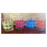 Pok-a-Dot glasses (4) vintage