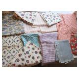 Feed Sack Material, Colorful Prints