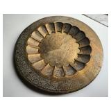 Brass Tray with ornate decorations