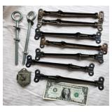 Hinges  - vintage, 2 eye-bolts