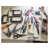 Brink & Cotton Clamps, box knives