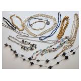 Necklaces, chains, beads, various lengths
