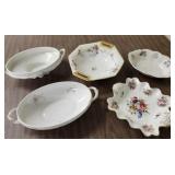 Painted Porcelain China Serving Dishes