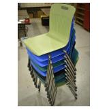 (9) Virco Stackable Chairs