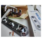 Light Fixture & Vanity Faucet - new