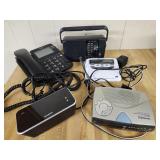 Clock radios, Weather Alert, Telephone