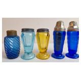 Cobalt Blue Glass Salt and Pepper Shakers & Others