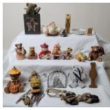 Teddy Bear Coasters and Bear Figurines