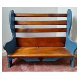 Country Wooden Bench For Dolls or Bears