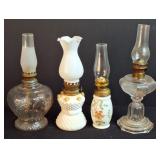 4 Small Oil Lamps