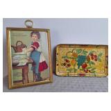 Sunlight Soap Advertising Card & Small Tray