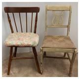 Antique Harpback & Cherry Dining Chairs
