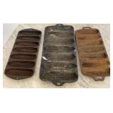 Antique Cast Iron & Aluminum Cornbread Molds