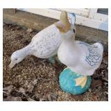 Concrete Geese 16in tall