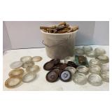Glass Jar Lids, Furniture Casters & wooden