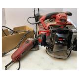 Skil Belt Sander, Plunge Router & Angle Grinder